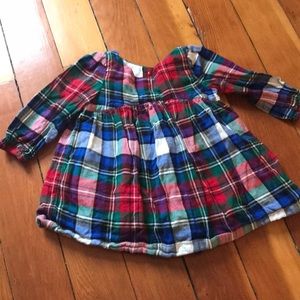 Plaid flannel dress